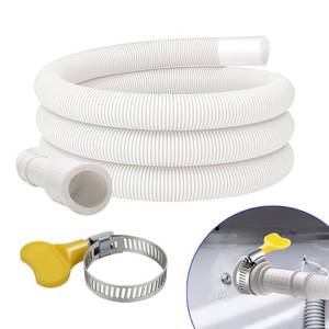 lot 18413 image: Solaradgy 5ft Flexible Dehumidifier Drain Hose, Universal Washing Machine with Connecting Clamp & Cuttable Rubber Adapter, Drain Hose for Portable AC & Dishwasher & Faucet Extension Hose