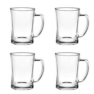 lot 19021 image: TUSAPAM 4 Pack Heavy Large Beer Glasses with Handle - 22 Ounce Glass Beer Steins, Traditional Beer Mug glasses Set
