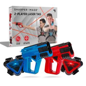 lot 20078 image: Sharper Image Laser Tag Set, 2-Pack of Blaster Guns & Armor Vests, Safe for Kids & Adults, Indoor & Outdoor Battle Game, Multiplayer Team Mode, Fun Party Activity, Cool Electronic Toy Gift, Ages 8
