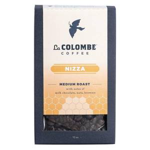 lot 20151 image: La Colombe Nizza Medium Roast Whole Bean Coffee - Notes of Milk Chocolate, Nuts & Brownie with Honey-Sweet Roasted Nuttiness, 12 Ounce  EXP MAY 11 25