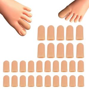 lot 2056 image: A 30 Pieces Toe Caps, Toe Protector Toe Covers, Protect Toe from Rubbing, Ingrown Toenails, Corns, Blisters, Hammer Toes and Other Painful Toe Problems