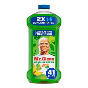 lot 2059 image: Mr. Clean All Purpose Cleaner, Floor Cleaner for Mopping Home, Bathroom, & Kitchen, Cleaning Liquid for Mop & Bucket, Cleaning Supplies, Multi-Surface Dilutable, Gain, 41oz