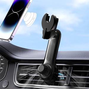 lot 2068 image: Car Phone Holder for Socket Mount, Air Vent Car Phone Holder for Pop Grip Never Blocking AC Vent Clip Phone Mount 360° Adjustable Works with Popsocket Car Mount for iPhone Samsung All Smartphones