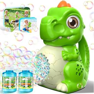 lot 2069 image: Automatic Bubble Machine Dinosaur Toys T-Rex Bubble Gun for Kids & Toddlers - Outdoor Party Play Toy - Idea Gift for Easter, Birthday, Christmas