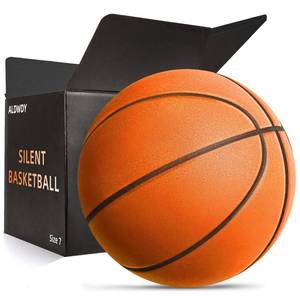 lot 2099 image: ALDWDY Silent Basketball Size 7 (29.5) �� Grooved Airless Indoor Basketball for Quiet Dribbling and Indoor Training, Pro PU Foam Ball �� Real Feel Higher Bounce Quieter