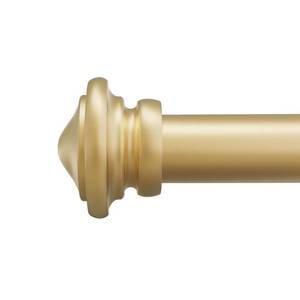 lot 2101 image: Gold Curtain Rods for Windows 16-45 inch, 1-inch Diameter, Heavy Duty Curtain Rods Adjustable Matte Drapery Rod for Bedroom Living Room Farmhouse Outdoor Patio