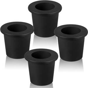 lot 2104 image: Outus Patio Table Umbrella Hole Ring Umbrella Cone Wedge Plug Umbrella Stabilizer Sleeve for 2 to 2.5 Inch Patio Table Hole and 1.5 Inch or Umbrella Pole Adapter (Black, 4 Pieces)