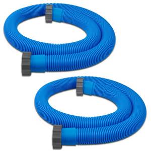 lot 11457 image: 2 Pcs 1.5 Inch Hoses for Above Ground Pools - 1 12 Inch Diameter, 59 Long Pump Hose Replacement Filter Accessories