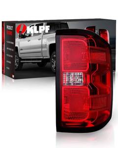 lot 11470 image: OKLPF Rear Brake Tail Lights Compatible With 2016-2019 Chevy Silverado 1500 2500HD 3500HD,GMC Sierra 3500 HD,Replacement Red Taillights Assembly,Included Bulbs and Harness,Right Passenger Side
