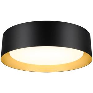 lot 11472 image: BrightHome Flush Mount LED Ceiling Light, 13in 2400LM 25W, 3 Color (3000K, 4000K, 5000K) Dimmable Black Gold Modern Lamp for Bedroom, Bathroom, Hallway, Kitchen