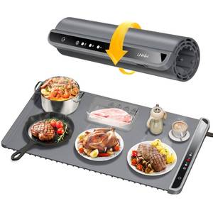 lot 11488 image: Warming Mat for Food,Food Warming Mat,Electric Warming Tray for Buffets Party and Home Daily Use,Heating Fastly in 10s,Portable Design,Timed Function for Your Family. - Retail $136.92