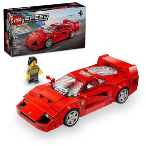 lot 12062 image: LEGO Speed Champions Ferrari F40 Supercar, Toy Car Model Building Set with Driver Minifigure, Collectible Ferrari Toy for Kids Ages 9 and Up, 76934