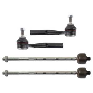 lot 12085 image: TRQ Front Inner and Outer Tie Rod Set Compatible with 2016-2020 Fiat 500X 2015-2018 Jeep Renegade