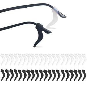 lot 12087 image: YINGFENG 20Pairs Glasses Anti-slip Silicone Ear Clip, Glasses Holder With Storage Box, Sports Eyeglass Ear Grips, Safety Eyewear Retainers for Sunglasses Presbyopia Eyeglass (10 Black 10 white)