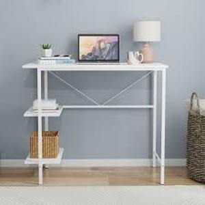 lot 5255 image: Mainstays Pierce Collection Desk with Shelves
