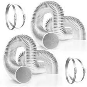 lot 6481 image: Vivosun. 4 Inch 8 Feet Aluminum Flexible Dryer Vent Hose SKU 306104-48J