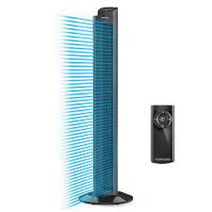 lot 9024 image: Vornado Tower Fan Model OZ142XW 42-inch with Remote Control