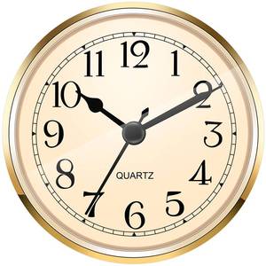 lot 6454 image: Quartz Clock Insert with Gold Tone Bezel