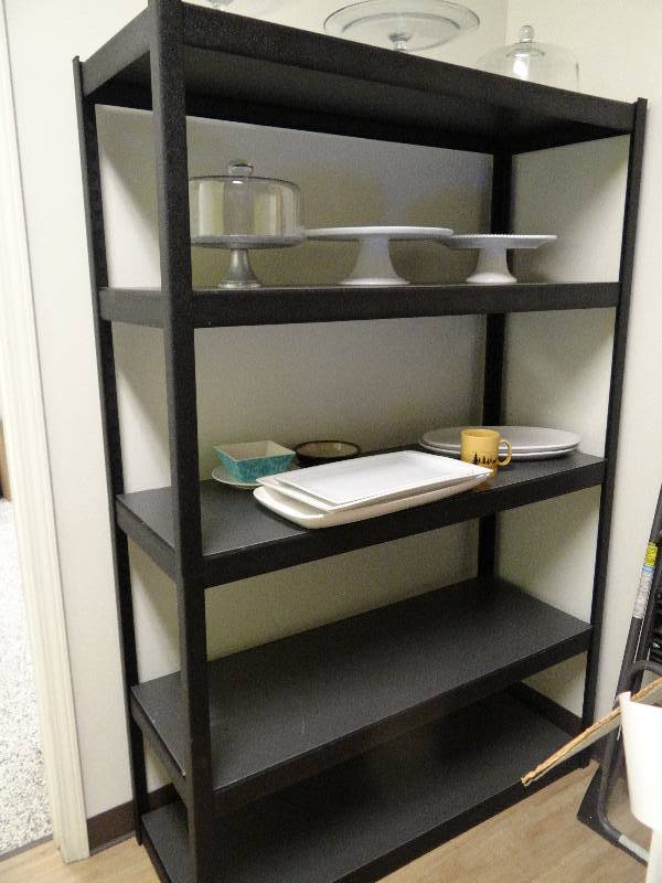 lot 6360 image: Black Rack with 5 Shelves