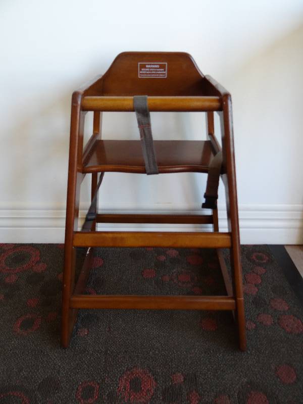 lot 6379 image: Wooden Childs High Chair