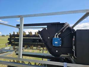 lot 7748 image: Unused Hydraulic Trencher Attachment with Chain Drive System