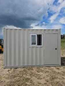 lot 7784 image: Unused 12ft Shipping Container Office CTTN D127496 with Window and Door