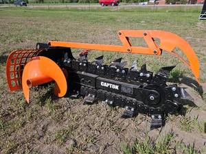 lot 7791 image: Unused CAPTOK CK-X39F MINI Skid Steer Trencher Attachment 39-inch