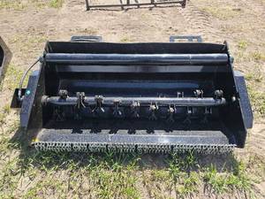 lot 7809 image: Unused Captok CK-FM57 57-inch Skid Steer Flail Mower Attachment