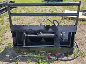 lot 7811 image: Unused Captok Side Shift Fork CK-CYHC Mini Skid Steer Attachment