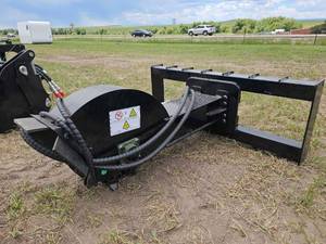 lot 7829 image: Unused Hydraulic Skid Steer Stump Grinder Attachment