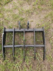 lot 7847 image: Unused&nbspHeavy Duty Steel Cultivator Tines Rake Attachment