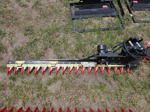 lot 7877 image: Unused&nbspHydraulic Sickle Bar Mower Attachment with Quick Connect Mount