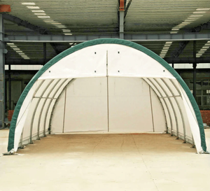 lot 7742 image: Unused Suihe 20ft C2040H Prefab Storage Tent Container Shelter