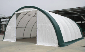lot 7743 image: Unused Single Truss Arch Storage Shelter W30xL40xH15