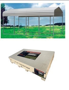 lot 6345 image: Unused 11ft x 19ft All-Steel Carport