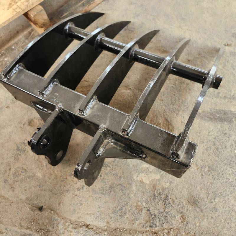 lot 74 image: Rake - Mini Excavator Attachment  Fits to 1-3 Ton Excavator