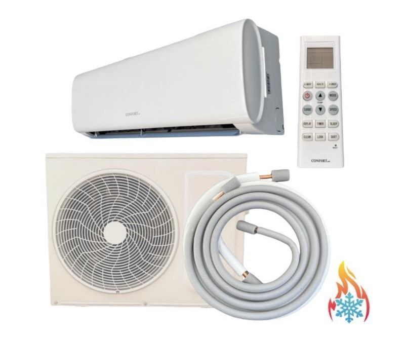 lot 726 image: NEW 12,000 BTU Mini Split AC & Heat 110v