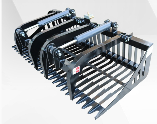 lot 2007A image: Unused 2025 JCT Skid Steer Rock Grapple Bucket  84in