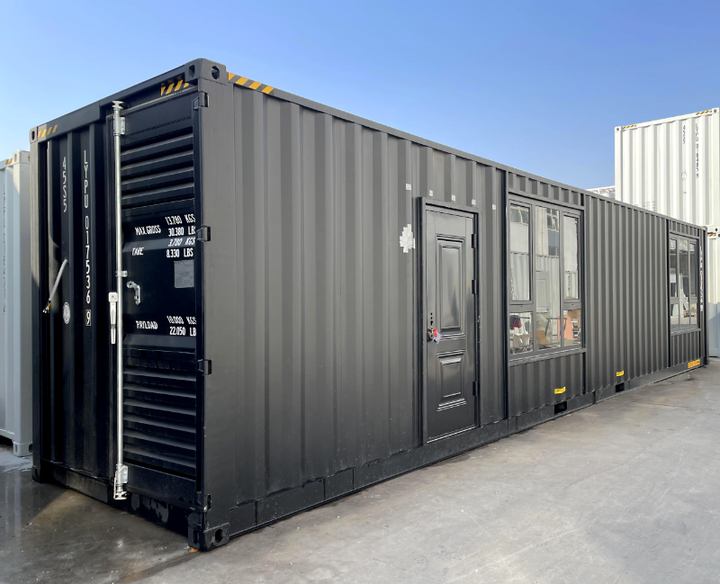 lot 7 image: Luxury 40ft fully furnished Container Home. Make the switch to modern, sustainable living with our 40ft Container House. Its not just a home its a lifestyle choice that prioritizes comfort, security, and environmental responsibility.
