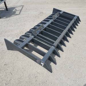 lot 2670 image: Unused 2025 Landhonor Skid Steer Root Rake  RTR-12-72W -