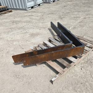 lot 4055 image: Arrow Forklift Forks Extension Sleeves Model 75150-8-48-FTPE60 - Retail $850