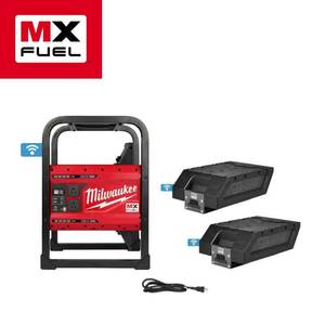 lot 10000 image: MX FUEL 3600-Watt1800-Watt Lithium-Ion Battery Powered Push Start Portable Power Station Battery Generator - Retail $3,498