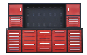 lot 4004 image: Chery Industrial 10 FT 40-Drawer Workbench with Tool Chests&nbsp
