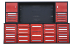 lot 4005 image: Chery Industrial 10ft 40-Drawer Workbench Tool Chest System&nbsp