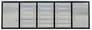 lot 4010 image: Chery Industrial 10 FT 18-Drawer Stainless Steel Workbench