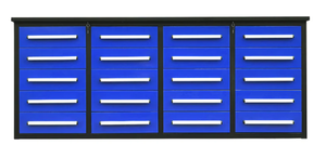 lot 4011 image: Chery 7 ft 20-Drawer Industrial Workbench Tool Chest&nbsp