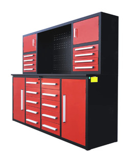 lot 4012 image: Chery Industrial 7 FT 18-Drawer Workbench with Tool Chests&nbsp