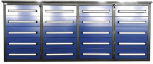 lot 4023 image: Chery Industrial 7 ft 20-Drawer Stainless Steel Workbench&nbsp