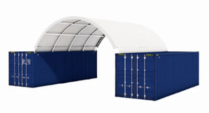 lot 4029 image: Gold Mountain Container Shelter Model C2020 Single-Truss 20x20ft&nbsp