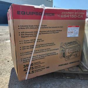 lot 306 image: Equipsource Energy Storm ES4150-CA Portable Generator 3500W
